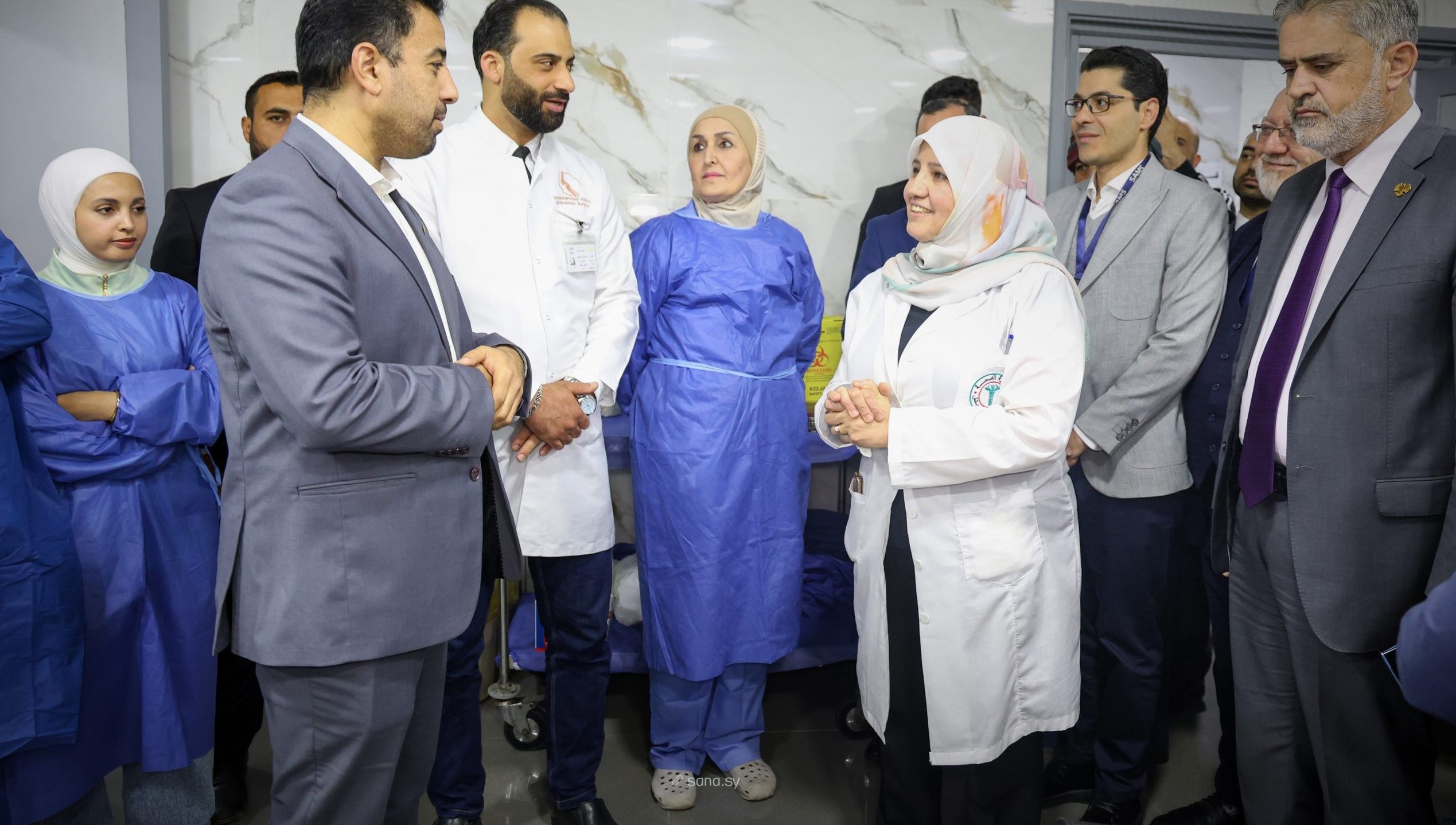 وزير الصحة يفتتح أقساماً حيوية بمشفى دمشق بعد تأهيله ضمن خطة تطوير المنشآت الصحية
