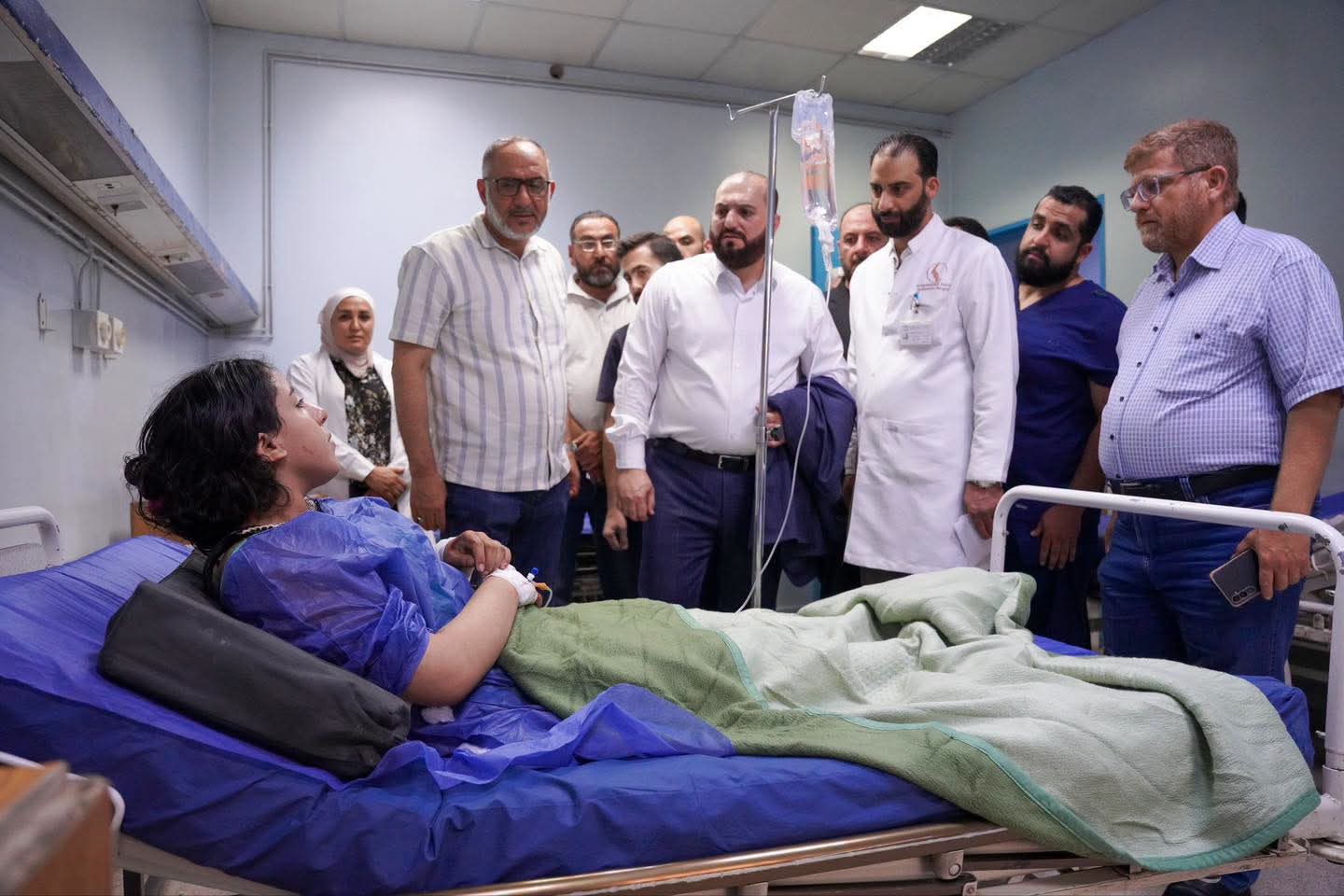 جولة محافظ دمشق السيد ماهر مروان ادلبي لمستشفى دمشق